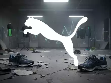 Eine abstrakte, atmosphärische Szene, die die Sportbekleidungsindustrie darstellt, mit einer Stimmung des Rückgangs und des Marktabschwungs. - Foto: über boerse-global.de