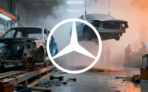 Eine abstrakte, atmosphärische Szene, die die Automobilindustrie darstellt, mit einer Stimmung der Unsicherheit und Verzögerung. - Foto: über boerse-global.de