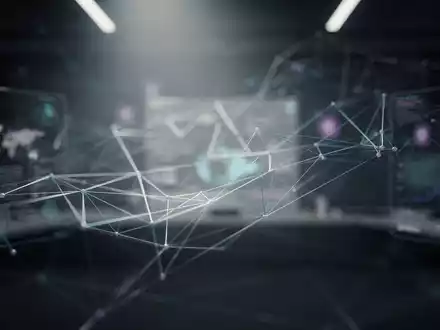 Eine abstrakte, atmosphärische Darstellung des digitalen Finanzsektors mit subtilem High-Tech-Glühen und einem Gefühl der Erwartung. - Foto: über boerse-global.de