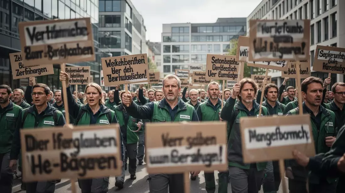 Verdi-Warnstreiks: Tausende im Handel fordern mehr Lohn