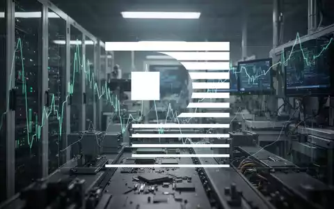 Abstrakte, atmosphärische Darstellung der Halbleiterindustrie mit fallenden Kursen und Unsicherheit. - Foto: über boerse-global.de