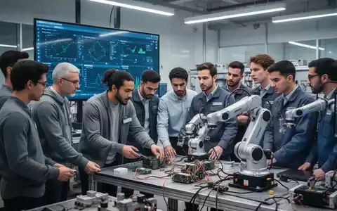 Ingenieure nehmen an einem Workshop teil, der sich auf digitale Kompetenzen und technologische Weiterbildung konzentriert. - Foto: über boerse-global.de