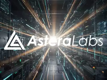 Abstrakte, atmosphärische Szene, die die Halbleiterindustrie darstellt. Dynamische Lichtstrahlen durchdringen eine dunkle, hochtechnologische Umgebung. - Foto: über boerse-global.de