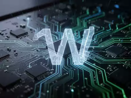 Nahaufnahme einer leuchtenden, komplexen Leiterplatte mit einer transparenten digitalen '11'-Überlagerung, die Technologie und Betriebssysteme darstellt. - Foto: über boerse-global.de