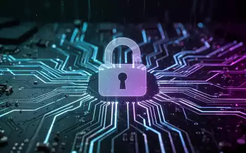 Leuchtende digitale Platine mit dezentem Vorhängeschloss-Symbol für KI-gestützte Cybersicherheit und Heimschutzbedrohungen. - Foto: über boerse-global.de
