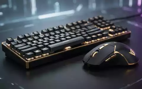 Nahaufnahme einer High-End-Gaming-Tastatur und -Maus mit 24-Karat-Goldakzenten, die Luxus und Technologie betont. - Foto: über boerse-global.de