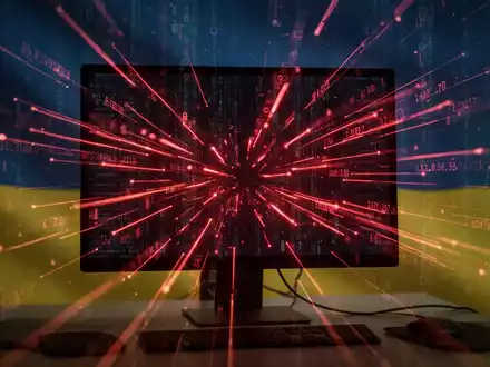 Dunkles, stilisiertes Bild von Datendiebstahl von einem Computerbildschirm, symbolisiert Cyber-Bedrohung und Datenleck. - Foto: über boerse-global.de
