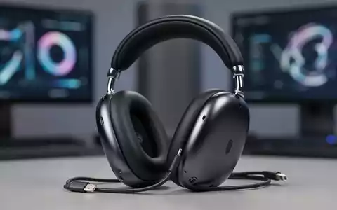 Apple AirPods Max 2 Kopfhörer in Mitternacht, mit elegantem Design und metallischem Finish auf technisch inspiriertem Hintergrund. - Foto: über boerse-global.de