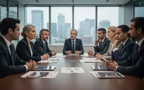 Eine Gruppe von Fachleuten diskutiert in einem modernen Konferenzraum, symbolisch für Wirtschaftsausschüsse und ihre Arbeit. - Foto: über boerse-global.de