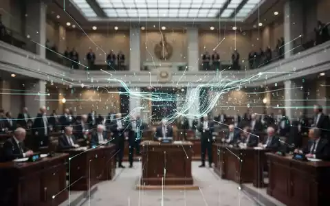 Abstrakte Darstellung von Datensicherheit und Gesetzgebung in einem modernen Regierungsgebäude. - Foto: über boerse-global.de