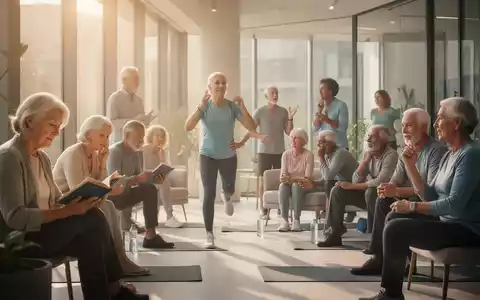 Eine vielfältige Gruppe von Menschen mittleren Alters, die lesen, sich unterhalten und leichten Aktivitäten nachgehen, symbolisiert Neuanfang in der Lebensmitte. - Foto: über boerse-global.de