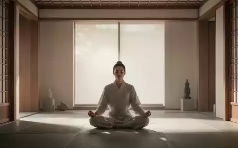 Eine Person sitzt in Meditation, umgeben von einem ruhigen, modernen Ambiente, das Konzentration und Achtsamkeit ausstrahlt. - Foto: über boerse-global.de