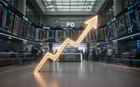 Ein aufsteigender Pfeil über einem Börsenparkett, der einen Börsengang und Wachstum symbolisiert. - Foto: über boerse-global.de