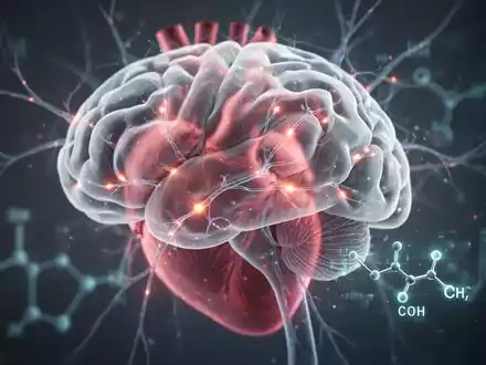 Ein stilisiertes menschliches Gehirn mit leuchtenden neuronalen Pfaden, überlagert von einem Herz und einem Glukosemolekül. - Foto: über boerse-global.de