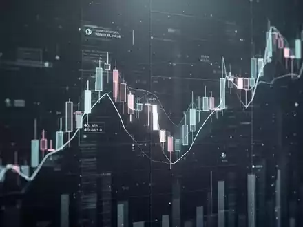 Abstrakte Darstellung eines fallenden Aktienkurses mit subtilen digitalen Elementen, die Insiderverkäufe andeuten. - Foto: über boerse-global.de