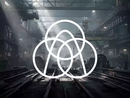 Eine abstrakte, atmosphärische Industrieszene mit Stahl- und Schwerindustrie, die eine gedrückte Marktstimmung und Unsicherheit widerspiegelt. - Foto: über boerse-global.de