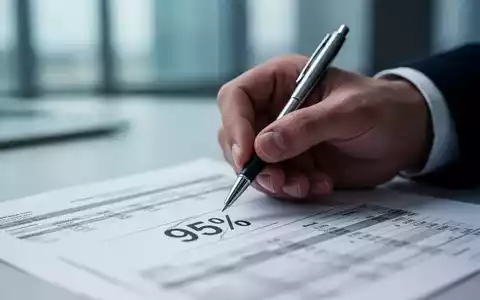 Eine Hand hält einen Stift über ein Finanzdokument mit der Aufschrift '95%', das eine Kapitalerhöhung symbolisiert. - Foto: über boerse-global.de
