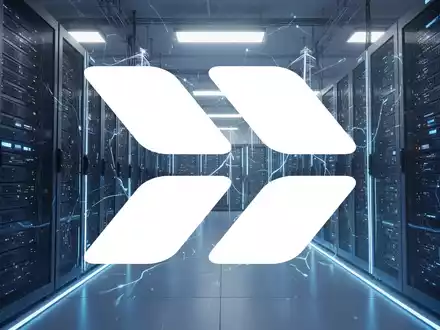 Abstrakte Darstellung der Energieversorgung für ein Rechenzentrum, mit leuchtend blauen Akzenten, die Wachstum und Innovation symbolisieren. - Foto: über boerse-global.de