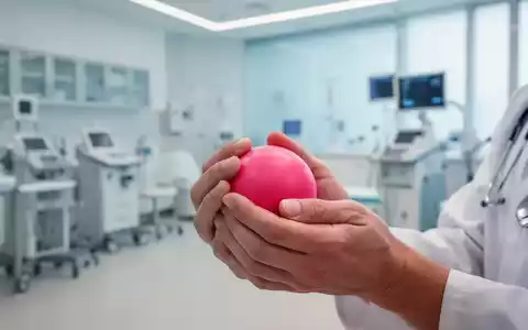 Hände eines Patienten, die einen Stressball halten, mit unscharfem Hintergrund einer modernen Reha-Klinik. - Foto: über boerse-global.de