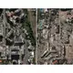 Früher und heute: Die Erdbeben haben verheerende Schäden verursacht.  - Bild: Uncredited/Satellite image ©2026 Vantor/AP/dpa