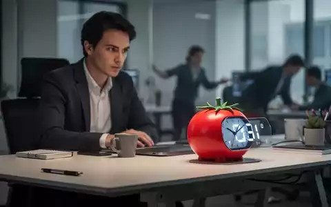 Eine Person konzentriert sich an einem modernen Schreibtisch, ein Timer ist sichtbar, im Hintergrund angedeutete Bewegung. - Foto: über boerse-global.de