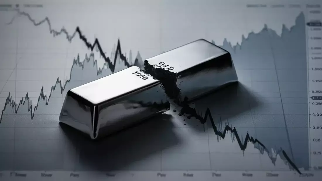 Plata: desplome del 10% semanal atrapada entre tipos al alza y caída de demanda solar