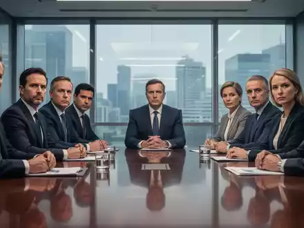 Eine Gruppe von Führungskräften in einem modernen Konferenzraum, die sich auf eine Diskussion konzentrieren. - Foto: über boerse-global.de