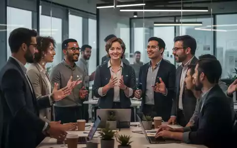 Mitarbeiter in einem modernen Büro, die sich aktiv an Diskussionen beteiligen, wobei einige ihre Schüchternheit überwinden. - Foto: über boerse-global.de