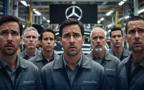 Besorgte Gesichter von Fabrikarbeitern in einer modernen Automobilfabrik, die über wirtschaftliche Unsicherheit und Sparmaßnahmen nachdenken. - Foto: über boerse-global.de