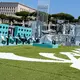 In dem Sportkomplex Foro Italico wurde ein Vespa Village eingerichtet. - Bild: Francesca Bolla / Agf/AGF via ZUMA Press/dpa