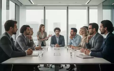 Eine Gruppe von Fachleuten diskutiert in einem modernen Konferenzraum, symbolisch für Weiterbildung und persönliche Entwicklung. - Foto: über boerse-global.de