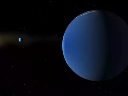 Der Stern TOI-791 und die beiden ihn umrundenden Riesenplaneten. - Foto: Daniel Rutter/NASA/dpa