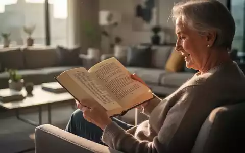 Eine ältere Person liest ein Buch in einem sonnigen Wohnzimmer, symbolisierend geistige Aktivität und Schutz vor Demenz. - Foto: über boerse-global.de