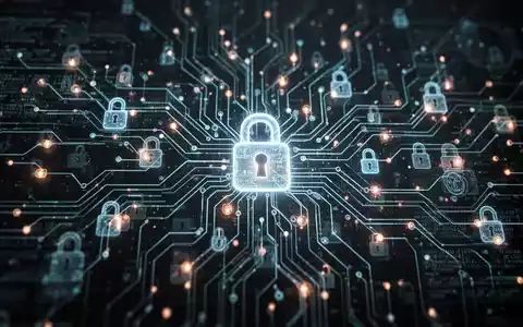 Leuchtendes, abstraktes neuronales Netzwerk mit digitalen Sicherheitsschlössern, das KI-Betrugserkennung gegen Cyber-Bedrohungen symbolisiert. - Foto: über boerse-global.de