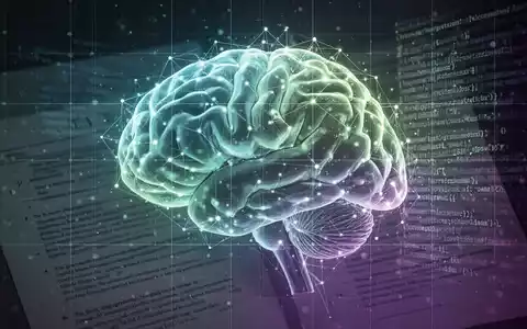 Ein stilisiertes, leuchtendes neuronales Netzwerk, überlagert mit einem Datenraster und abstrakten rechtlichen Dokumenten im Hintergrund. - Foto: über boerse-global.de