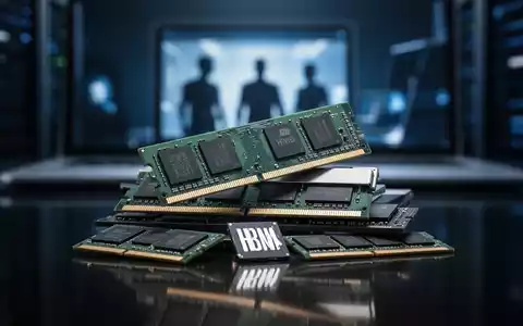 Nahaufnahme von Computer-Speicherchips wie RAM und NAND, mit verschwommenen Tech-Geräten im Hintergrund, die den Speichermangel symbolisieren. - Foto: über boerse-global.de