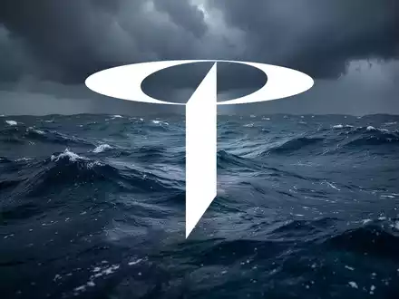 Turbulente Meeresoberfläche unter dunklen Wolken, die Rückgang und Unsicherheit symbolisieren. - Foto: über boerse-global.de