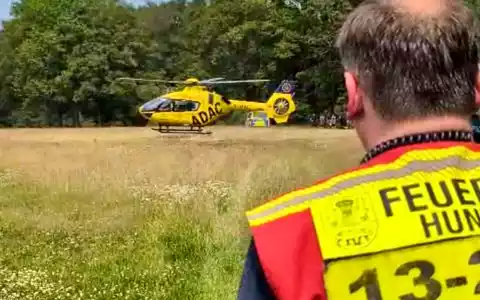FW-OLL: Person stürzt von Seilschaukel - Aufwendige Rettung aus der Hunte - Foto: presseportal.de