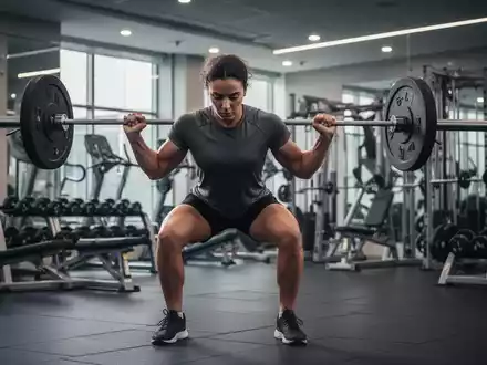 Eine Person trainiert mit Gewichten in einem modernen Fitnessstudio, was Krafttraining und Gesundheitsprävention symbolisiert. - Foto: über boerse-global.de