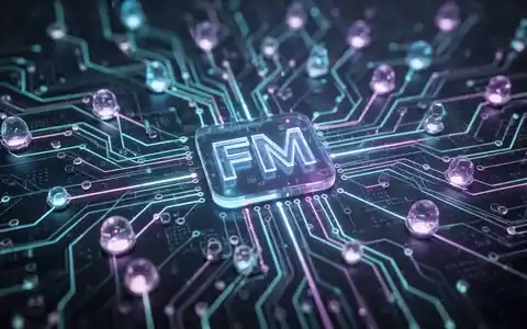 Stilisierte, leuchtende Leiterplatte mit verbundenen Knotenpunkten, die KI und Datenintegration in einer Low-Code-Plattform darstellt. - Foto: über boerse-global.de