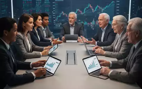 Eine vielfältige Gruppe von Menschen verschiedenen Alters diskutiert an einem modernen Konferenztisch über Finanzplanung und Altersvorsorge. - Foto: über boerse-global.de