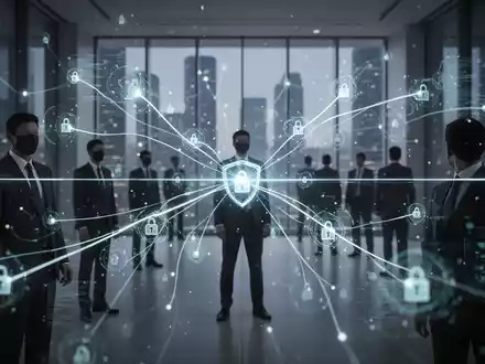 Abstrakte Darstellung eines sicheren digitalen Kommunikationskanals, der Vertrauen und rechtliche Compliance in einem Unternehmen symbolisiert. - Foto: über boerse-global.de