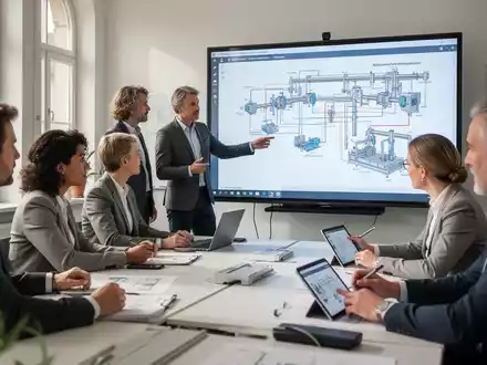 Fachkräfte besuchen einen Digitalisierungskurs in Deutschland mit Fokus auf Industrieautomation und digitale Transformation. - Foto: über boerse-global.de