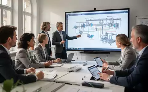 Fachkräfte besuchen einen Digitalisierungskurs in Deutschland mit Fokus auf Industrieautomation und digitale Transformation. - Foto: über boerse-global.de