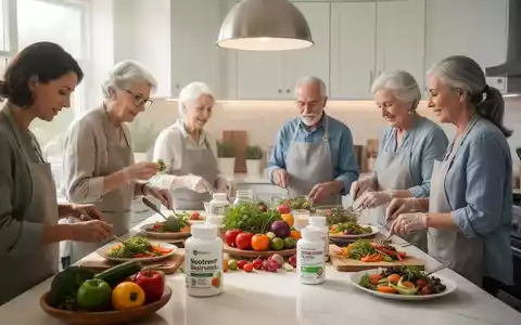 Eine vielfältige Gruppe von Menschen, die in einer modernen Küche gesunde, spezialisierte Mahlzeiten zubereitet und teilt. - Foto: über boerse-global.de