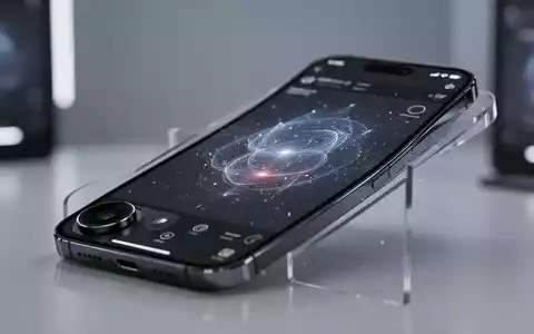 Modernes Smartphone, vermutlich iPhone, mit sichtbarer Kameralinse. Bildschirm zeigt KI-gestützte Fotobearbeitungsoberfläche. - Foto: über boerse-global.de