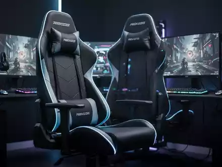 Ein ergonomischer Gaming-Stuhl mit subtiler RGB-Beleuchtung in einer modernen Gaming-Umgebung, der Komfort und Technologie vereint. - Foto: über boerse-global.de