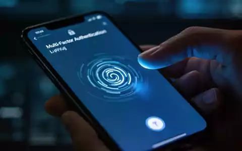 Smartphone-Bildschirm mit MFA-Abfrage und Ladesymbol, Daumen darüber schwebend. - Foto: über boerse-global.de