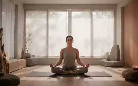 Eine Person sitzt in einer ruhigen Meditationshaltung in einem lichtdurchfluteten Raum mit minimalistischem Design. - Foto: über boerse-global.de