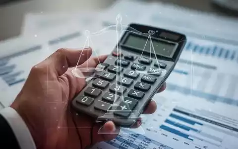 Eine Hand hält einen Taschenrechner, überlagert von einer Waage, im Hintergrund unscharfe Finanzdokumente. - Foto: über boerse-global.de